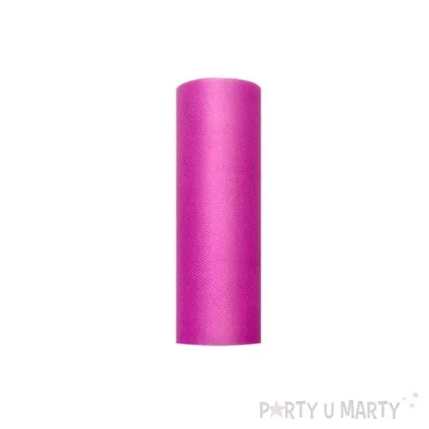 tiul gladki fuksja partydeco 0 15 x 9 m