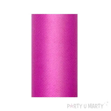 tiul gladki fuksja partydeco 0 30 x 9 m