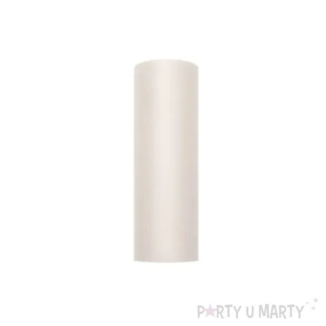 tiul gladki kremowy partydeco 0 15 x 9 m
