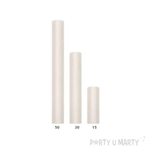 tiul gladki kremowy partydeco 0 30 x 9 m