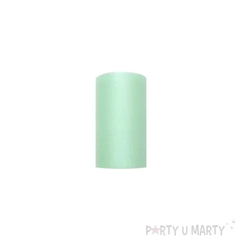 tiul gladki mietowy partydeco 0 08 x 20 m