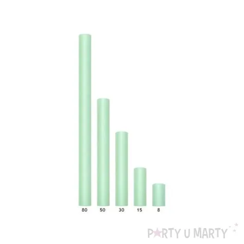 tiul gladki mietowy partydeco 0 08 x 20 m