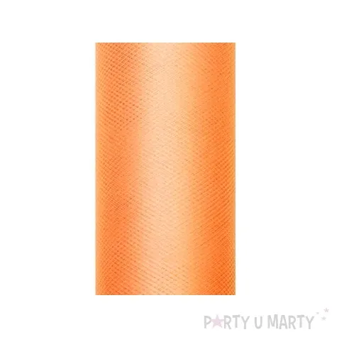 tiul gladki pomaranczowy partydeco 0 08 x 20 m