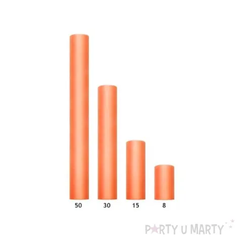 tiul gladki pomaranczowy partydeco 0 08 x 20 m