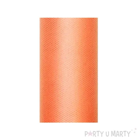 tiul gladki pomaranczowy partydeco 0 15 x 9 m