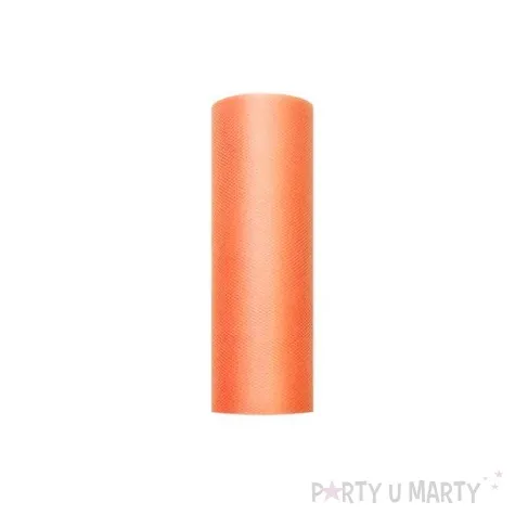 tiul gladki pomaranczowy partydeco 0 15 x 9 m