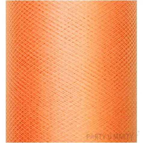 tiul gladki pomaranczowy partydeco 0 30 x 50 m