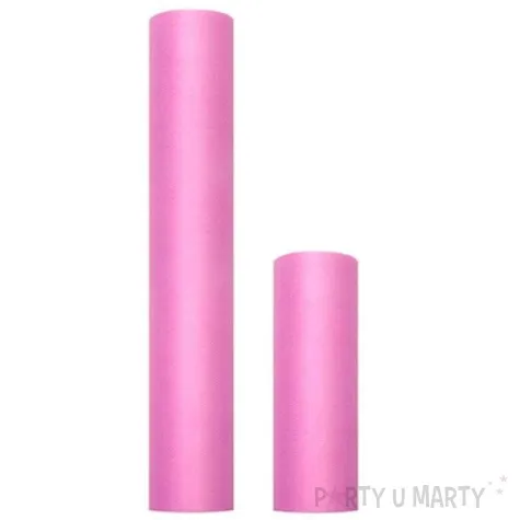 tiul gladki rozowy ciemny partydeco 0 3 x 9 m