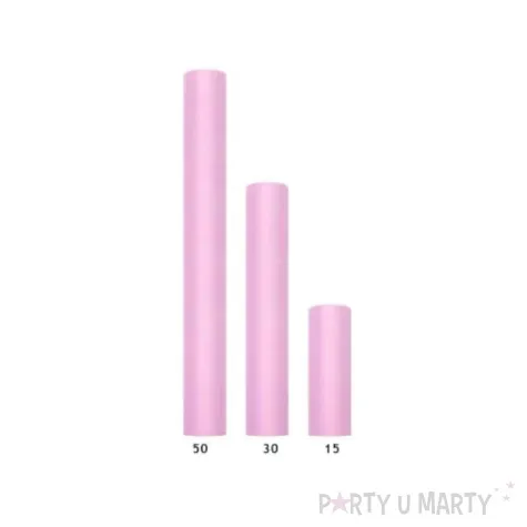 tiul gladki rozowy jasny partydeco 0 30 x 9 m