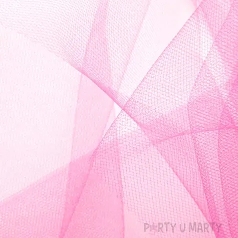 tiul gladki rozowy partypal 0 15 x 9 m