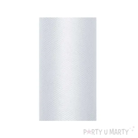 tiul gladki szary jasny partydeco 0 8 x 9 m