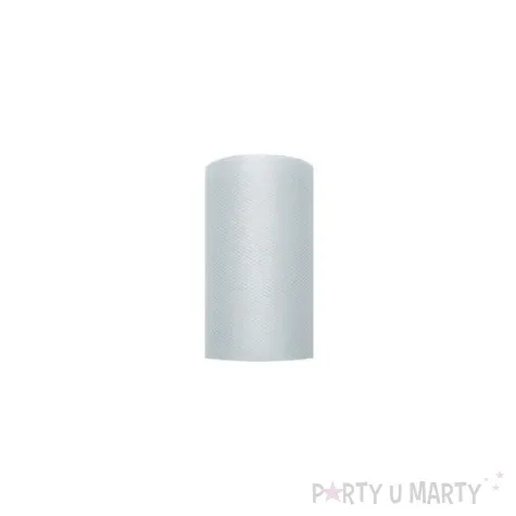 tiul gladki szary partydeco 0 08 x 20 m
