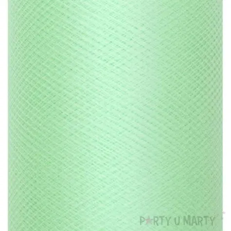 tiul gladki sztywny mietowy partydeco 0 3 x 50 m