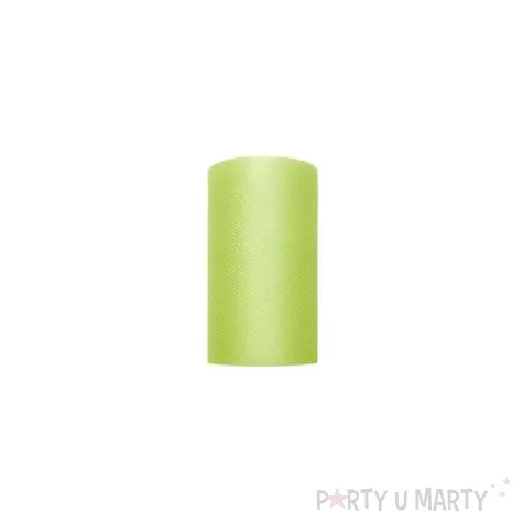 tiul gladki zielony jasny partydeco 0 08 x 20 m