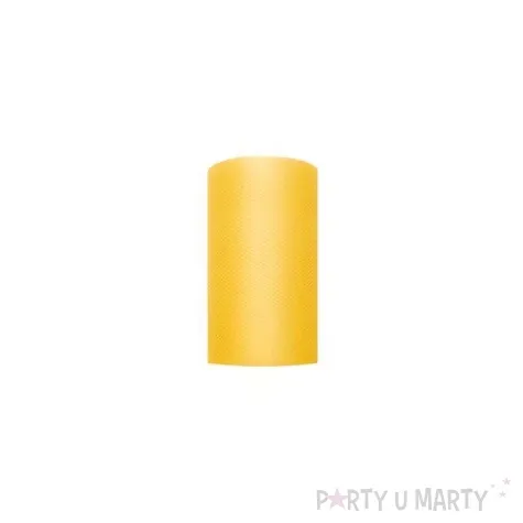tiul gladki zolty partydeco 0 08 x 20 m