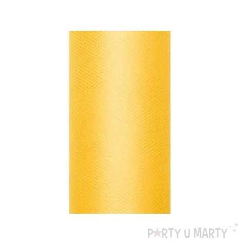tiul gladki zolty partydeco 0 15 x 9 m