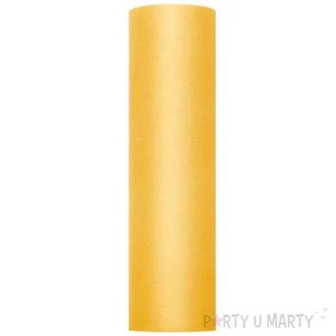 tiul gladki zolty partydeco 0 3 x 50 m