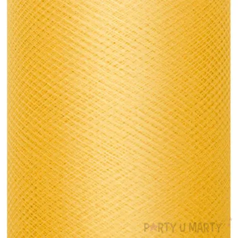 tiul gladki zolty partydeco 0 3 x 50 m