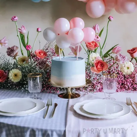 topper balonowy classic rozowy partydeco 29 cm