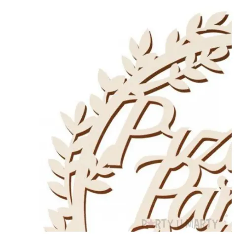 topper beermata przyszla panna mloda listki partycollection 10 x 28 cm