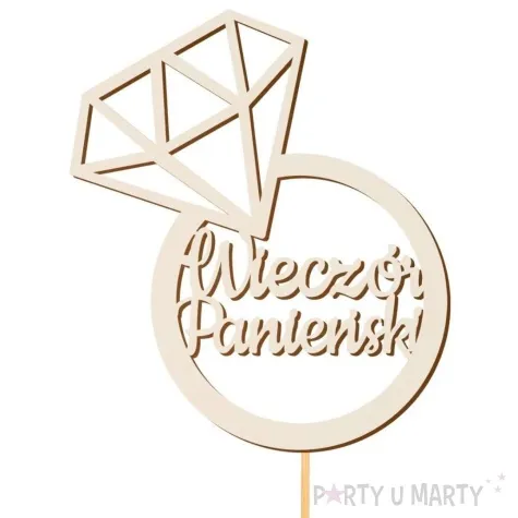 topper beermata wieczor panienski pierscionek partycollection 16 5 x 9 5 cm