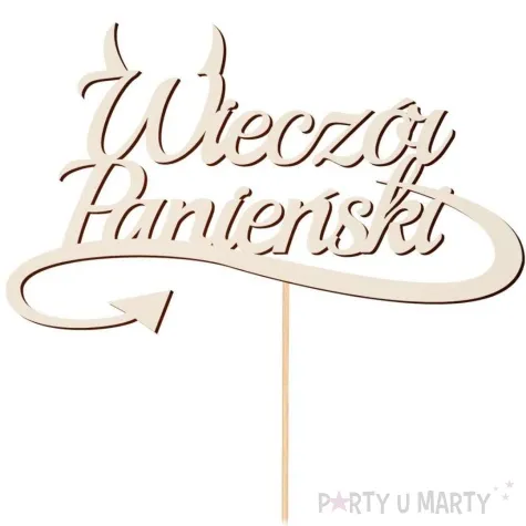 topper beermata wieczor panienski rogi partycollection 14 5 x 26 cm
