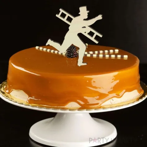 topper drewniany kominiarz 10 5x17 5 cm