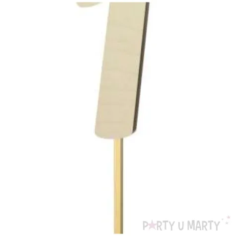 topper drewniany liczba 1 18 cm