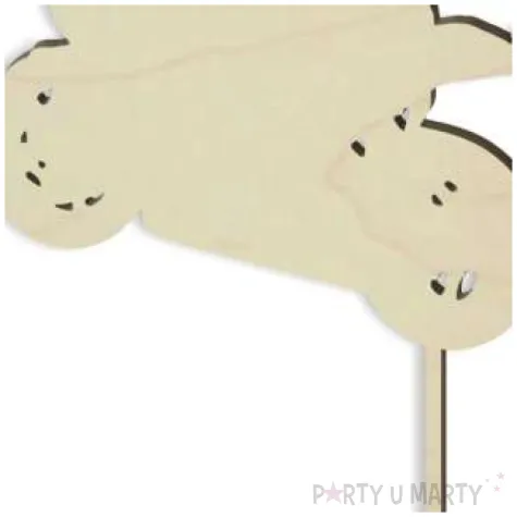 topper drewniany motocyklista 11x17 5 cm