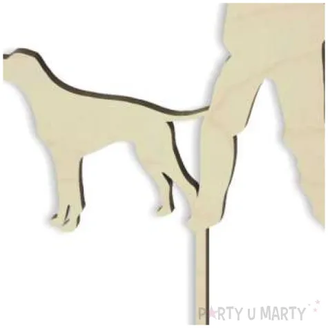 topper drewniany mysliwy 11x18 cm