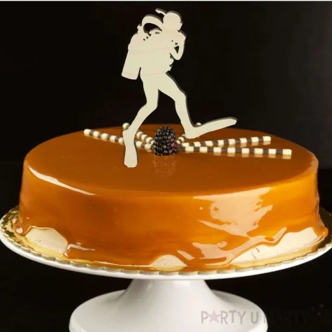 topper drewniany pletwonurek 9 5x17 5 cm