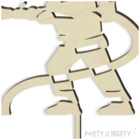 topper drewniany strazak 10x17 5 cm