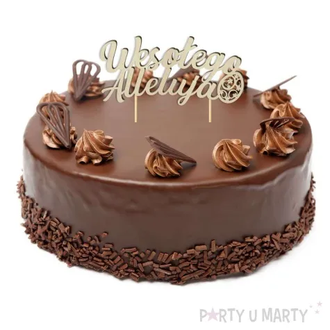 topper drewniany wesolego alleluja z pisanka 16 cm