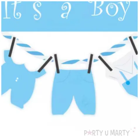 topper its a boy baby shower niebieski jix