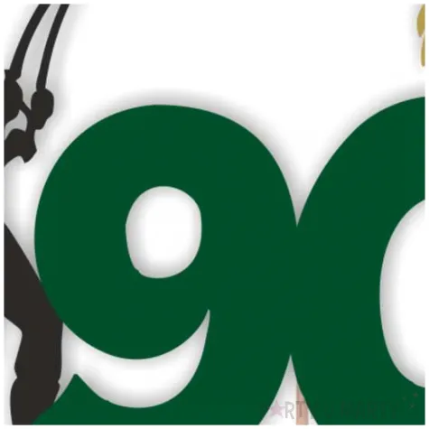 topper papierowy 90 urodziny wedkarza 12 x 17 cm