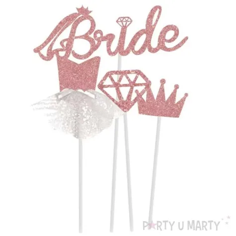 topper papierowy bride wieczor panienski jix 4 szt