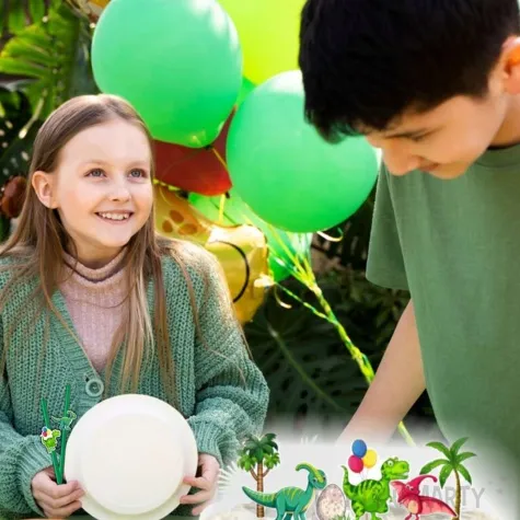 topper papierowy dino party 6 szt