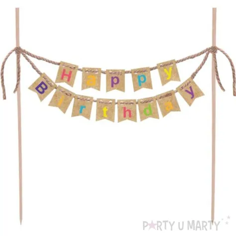 topper papierowy happy birthday baner arpex 20 cm