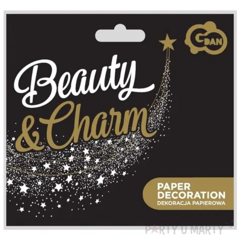 topper papierowy happy birthday rozowo zloty godan 11x14 cm