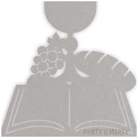topper papierowy komunia sw kielich srebrny 24 cm
