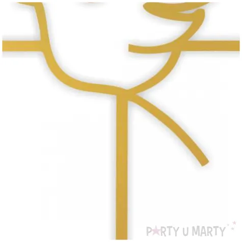 topper papierowy komunia sw krzyz i golebica zloty 24 cm