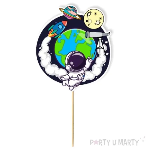 topper papierowy kosmiczne party 20 cm