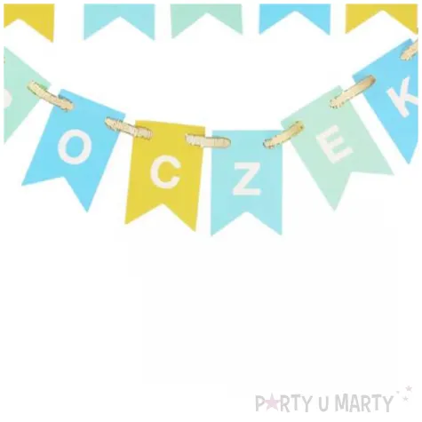 topper papierowy mam roczek chlopiec zolto niebieski godan 19 5 cm