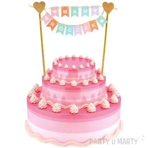 topper papierowy mam roczek dziewczynka godan 19 5 cm