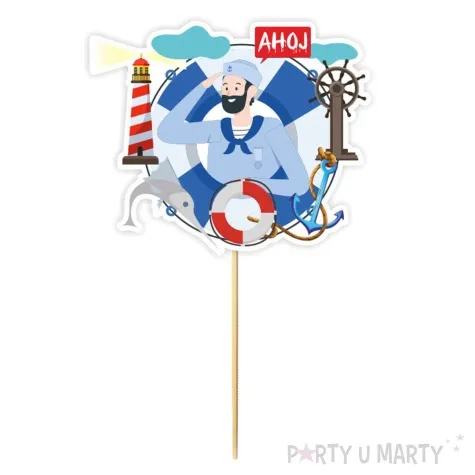 topper papierowy morska przygoda 20 cm