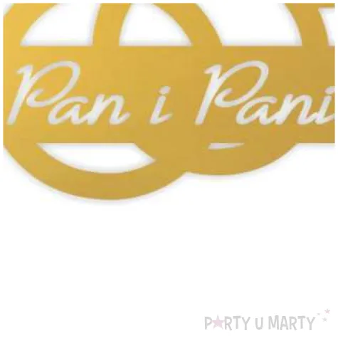 topper papierowy pani i pani diament zloty 13 x 16 cm