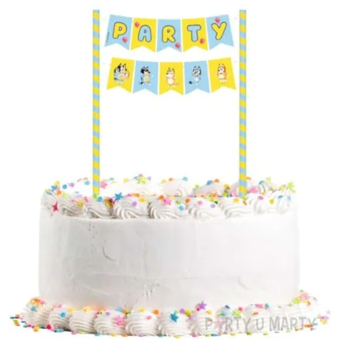 topper papierowy pies bluey party amscan 20 cm