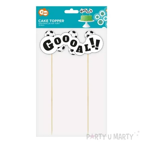 topper papierowy pilka nozna football party goooal godan 15x23 cm