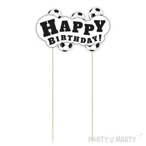 topper papierowy pilka nozna happy birthday godan 13x19 cm