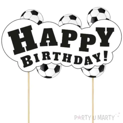 topper papierowy pilka nozna happy birthday godan 13x19 cm